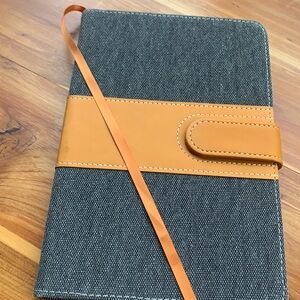 Journal leather fabric magnet close bookmark